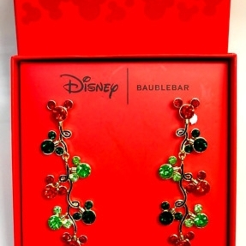 BaubleBar Disney Red and Green Crystal Earrings - Picture 2 of 3